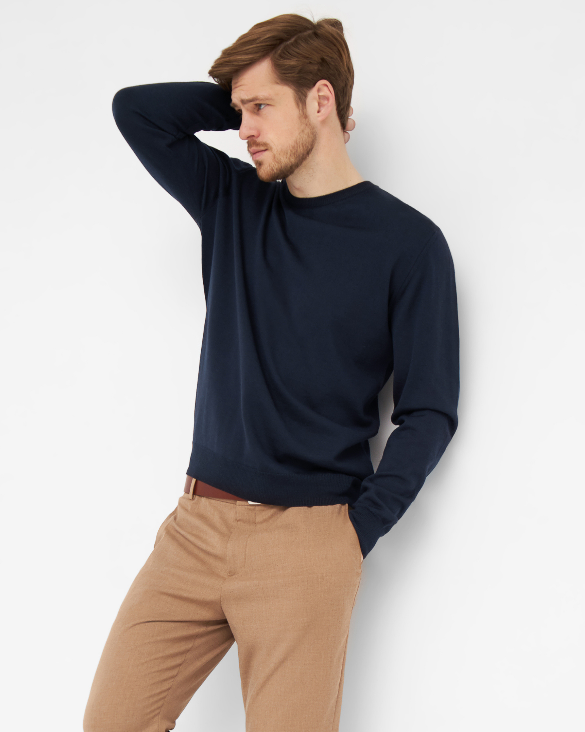 Milan pullover med o-neck