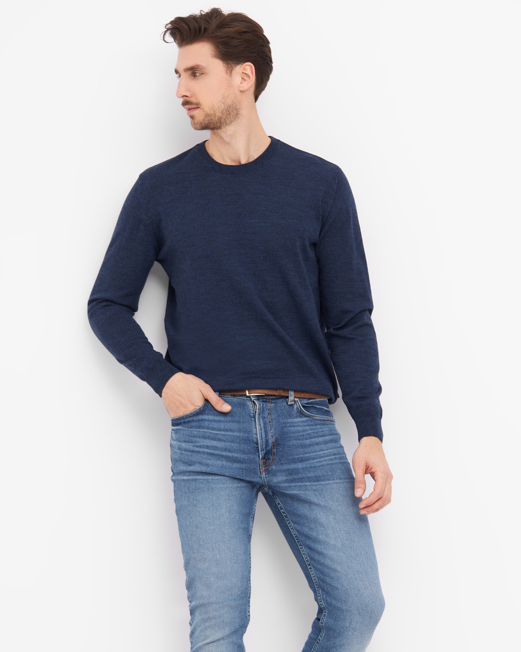 Milan pullover med o-neck