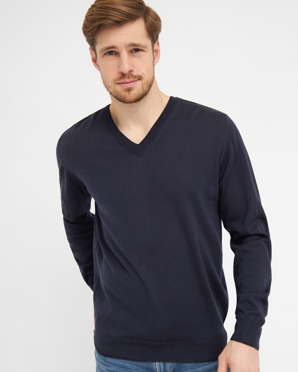 Milan pullover med v-neck