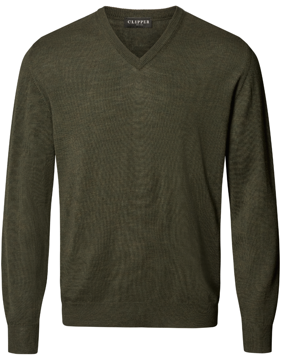 Milan pullover med v-neck
