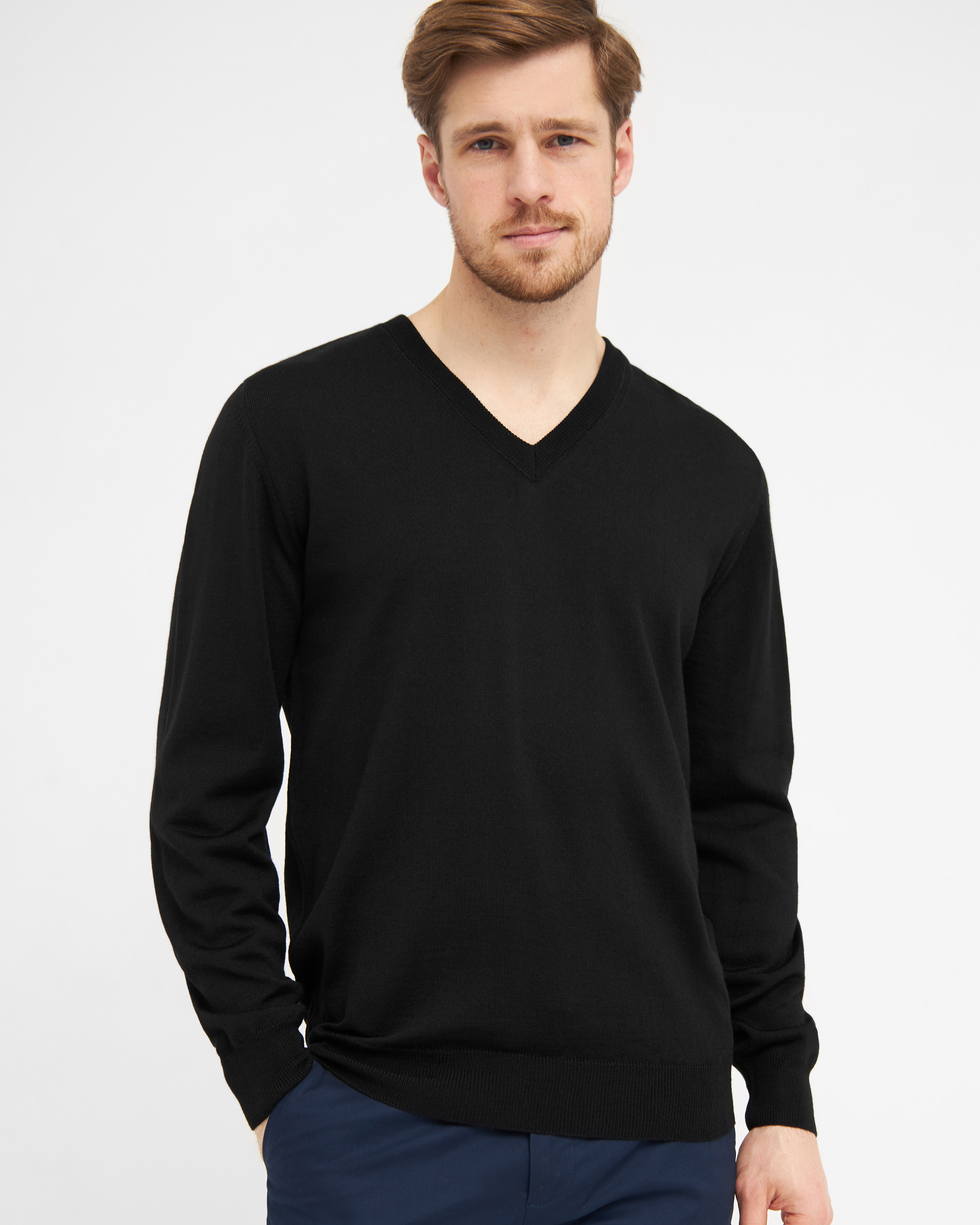 Milan pullover med v-neck