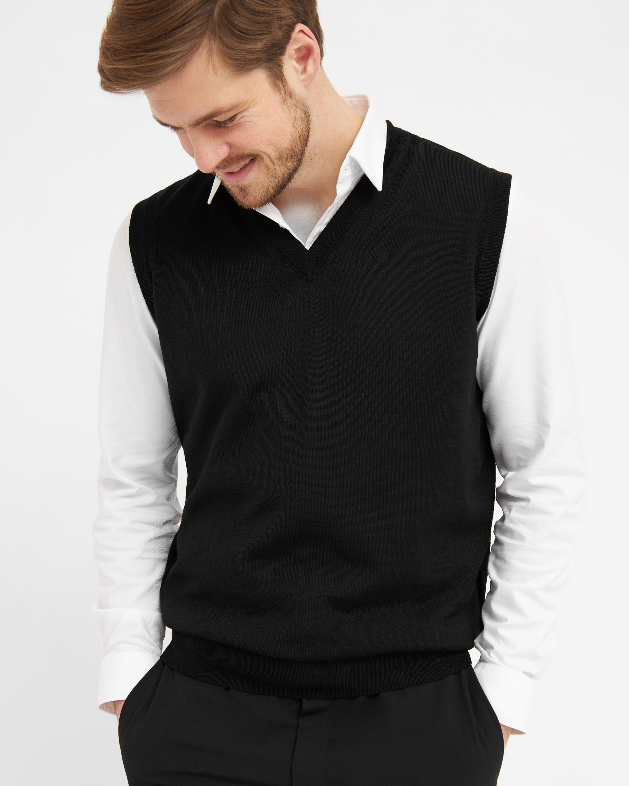 Milan slipover med v-neck