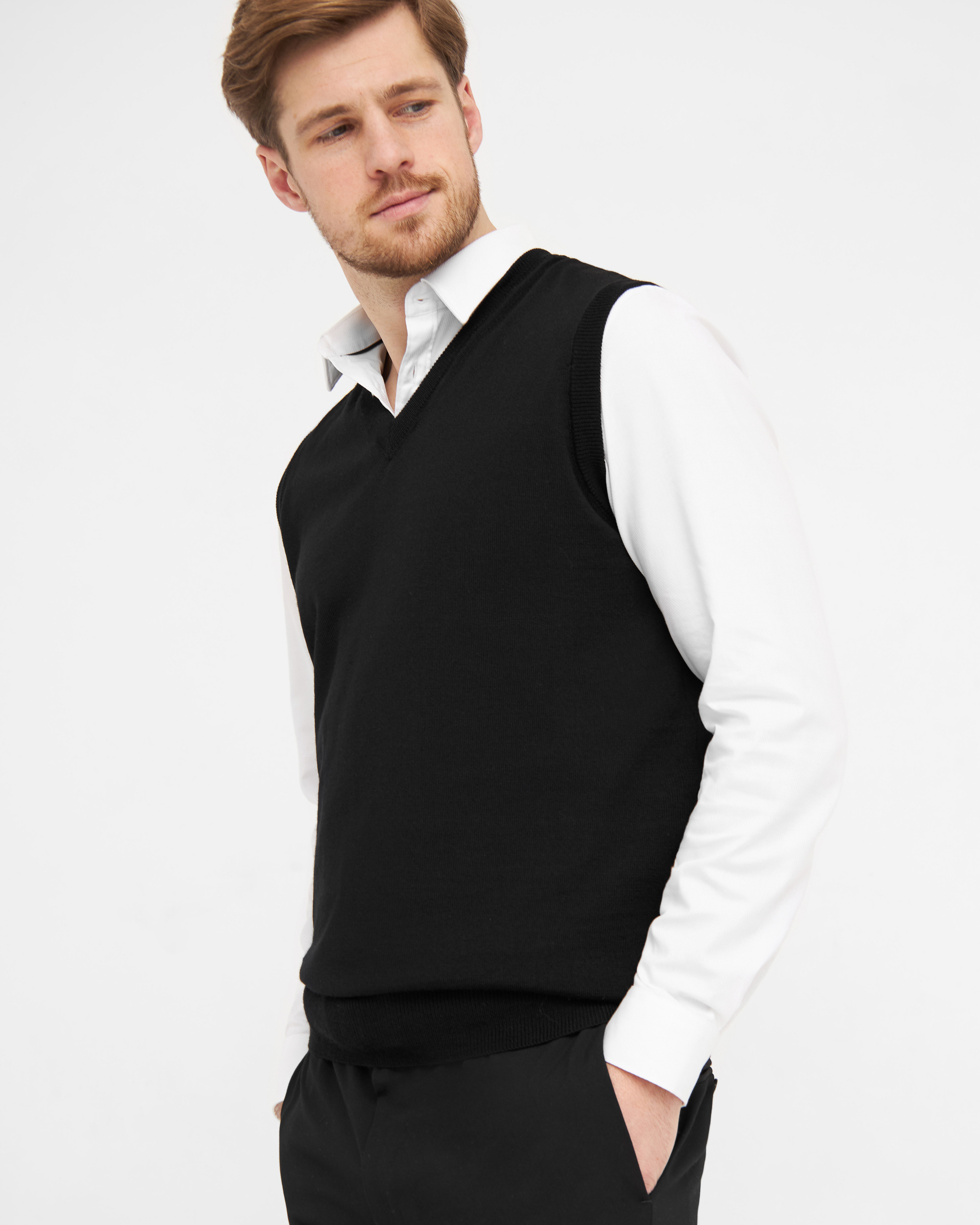 Milan slipover med v-neck