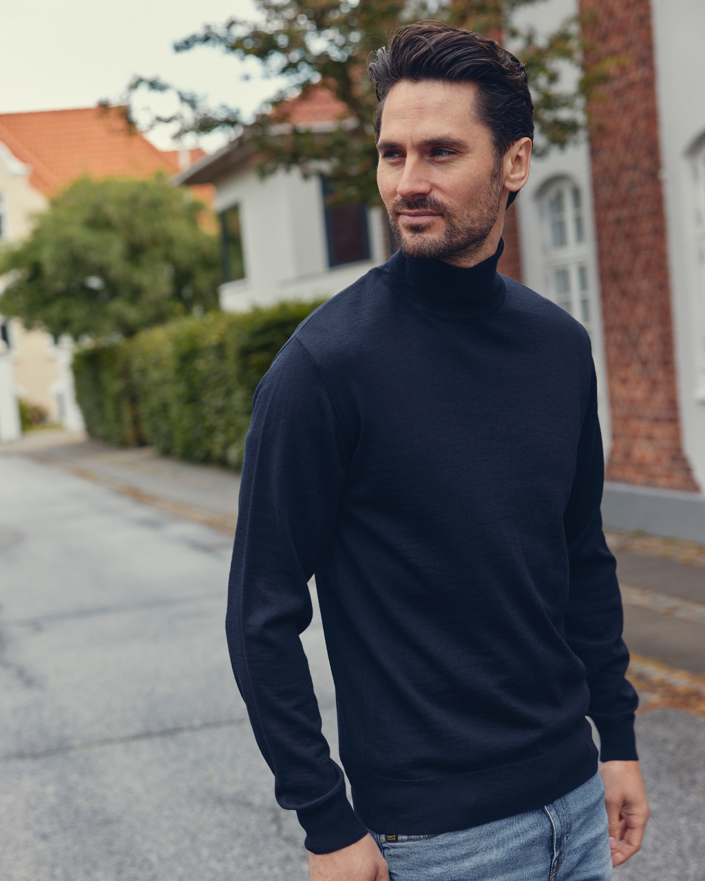 Milan pullover med rullekrave