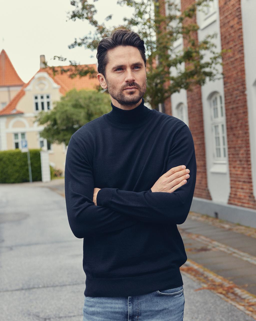 Milan pullover med rullekrave