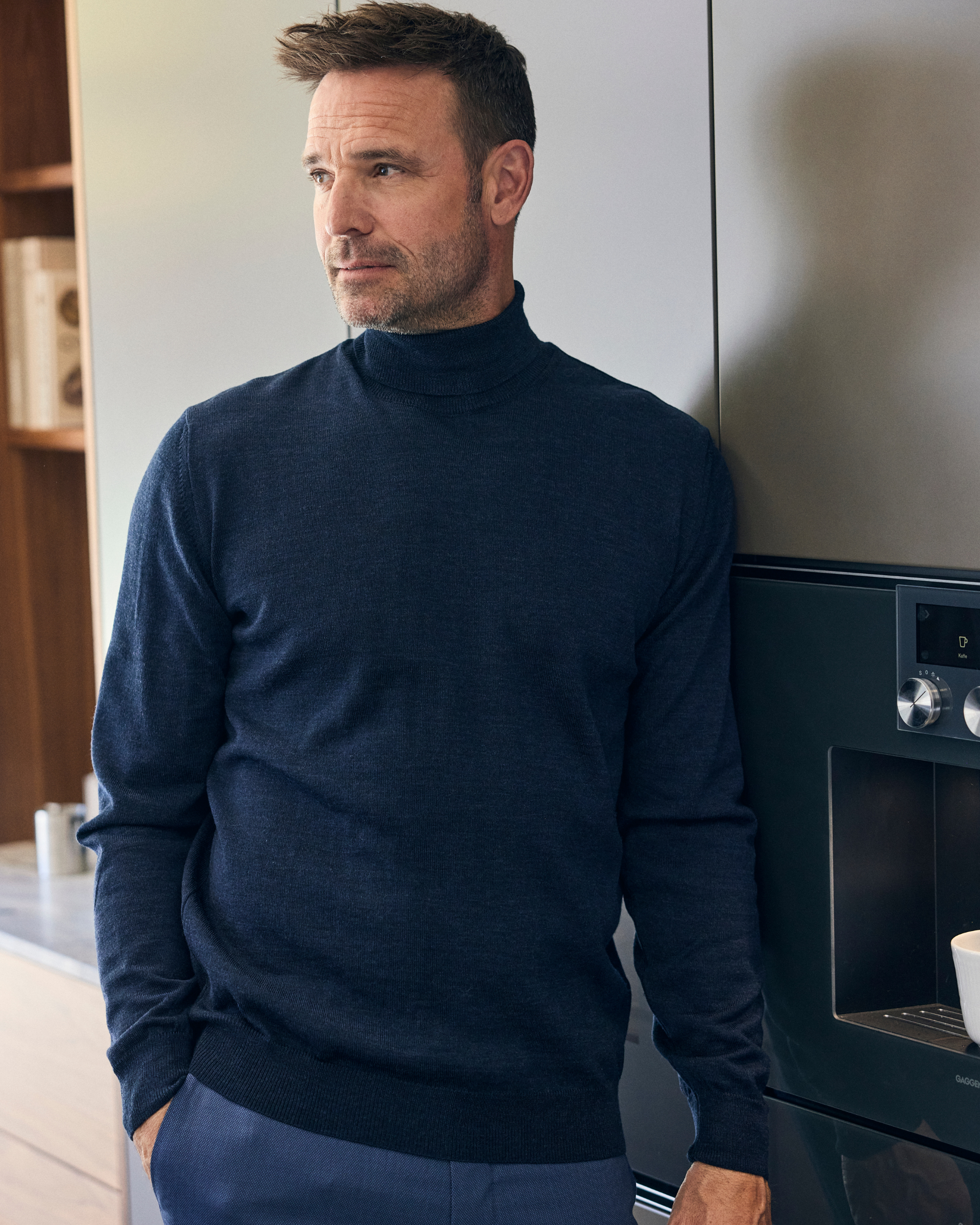 Milan pullover med rullekrave