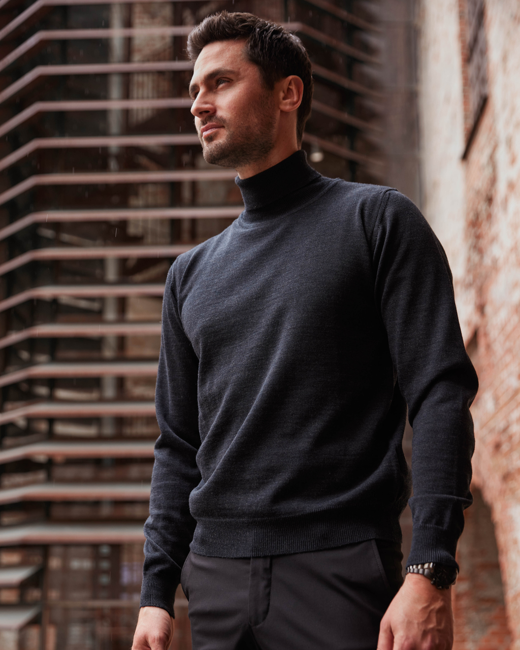 Milan pullover med rullekrave