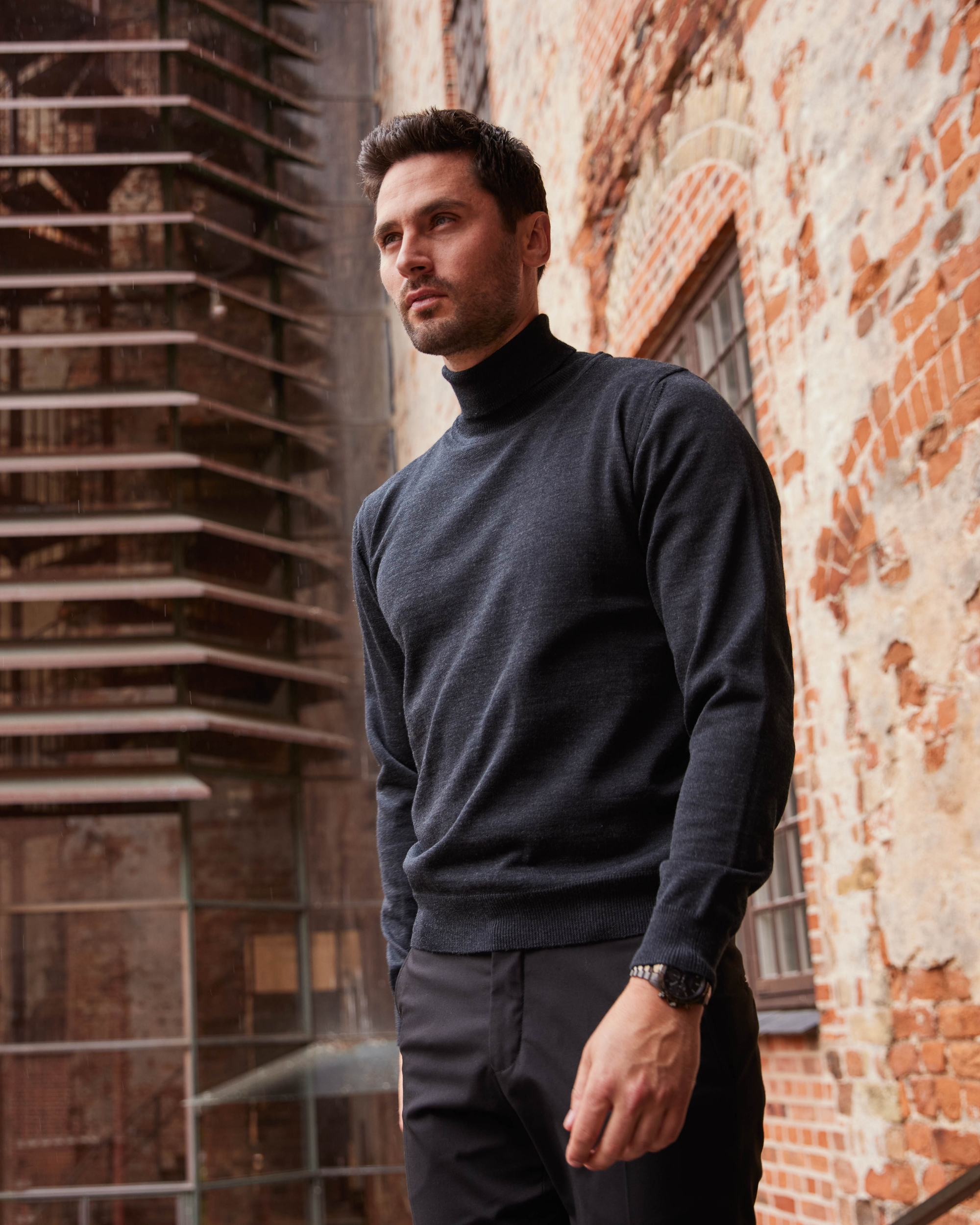 Milan pullover med rullekrave