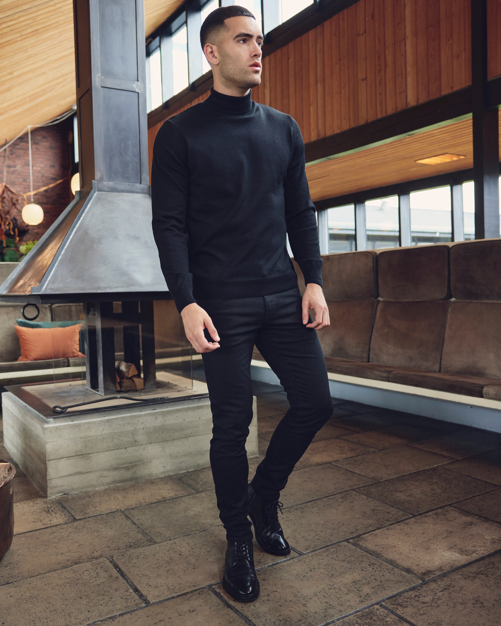 Milan pullover med rullekrave