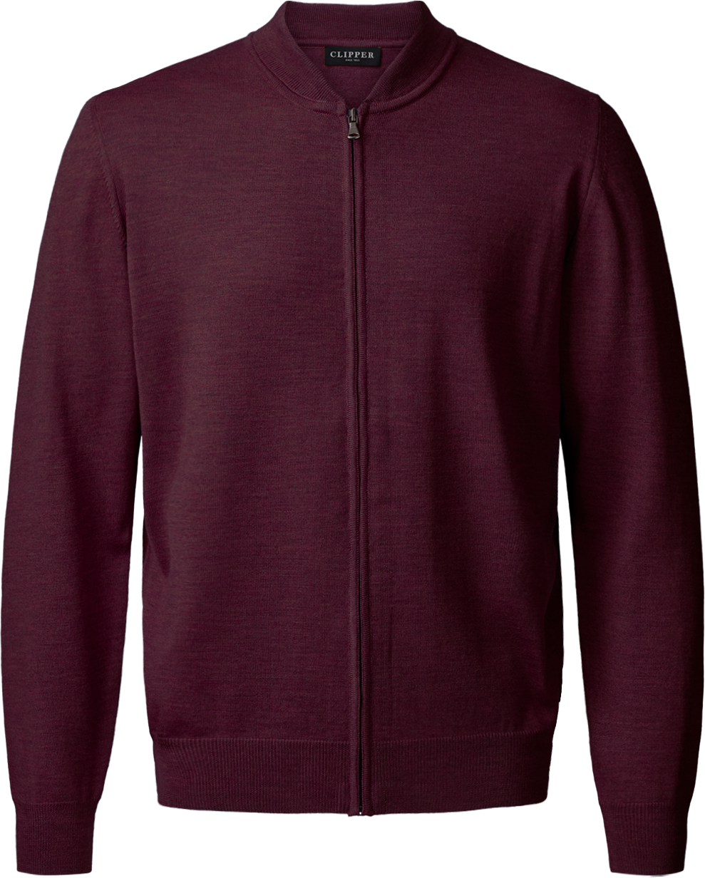 Milan cardigan med lynlås