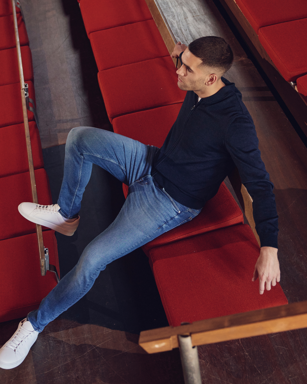 Milan cardigan med lynlås