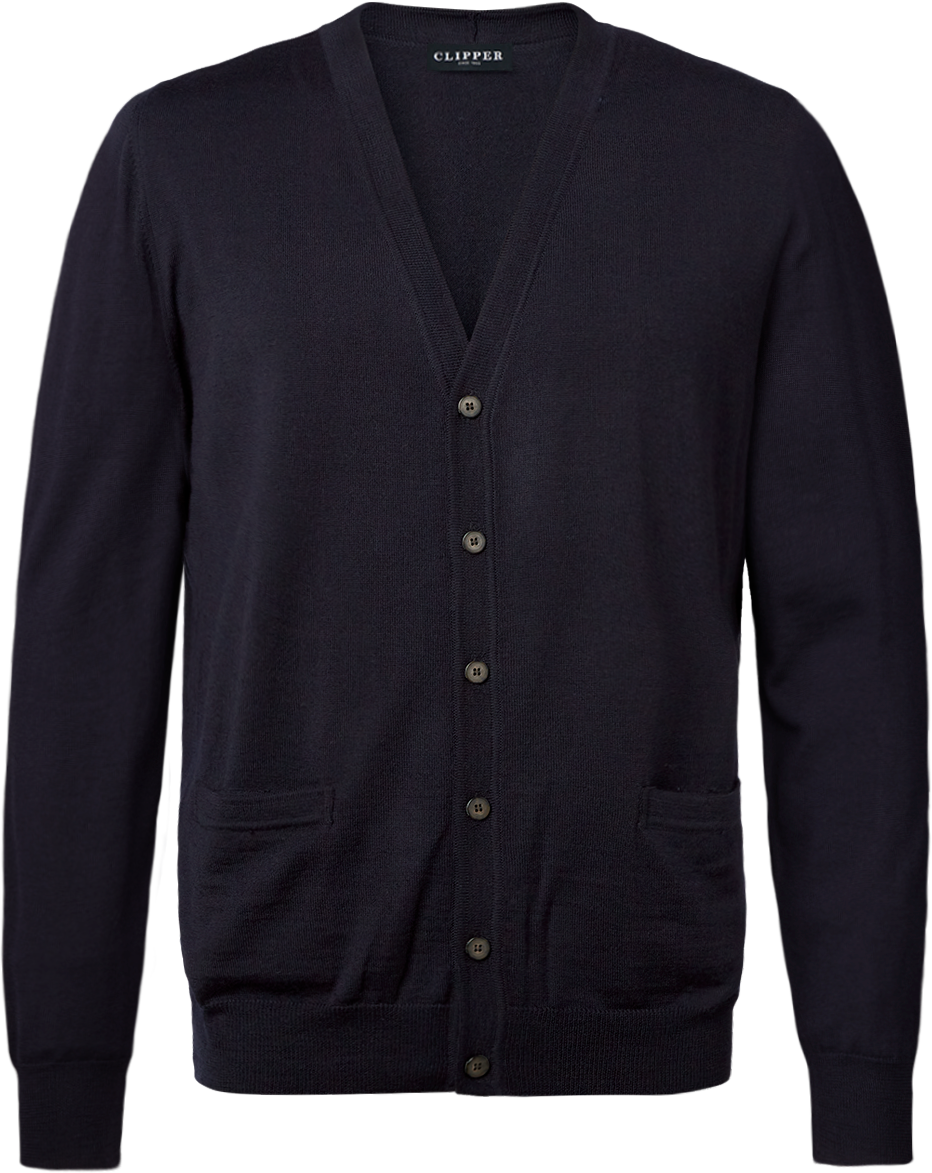 Milan cardigan med v-neck og knaplukning