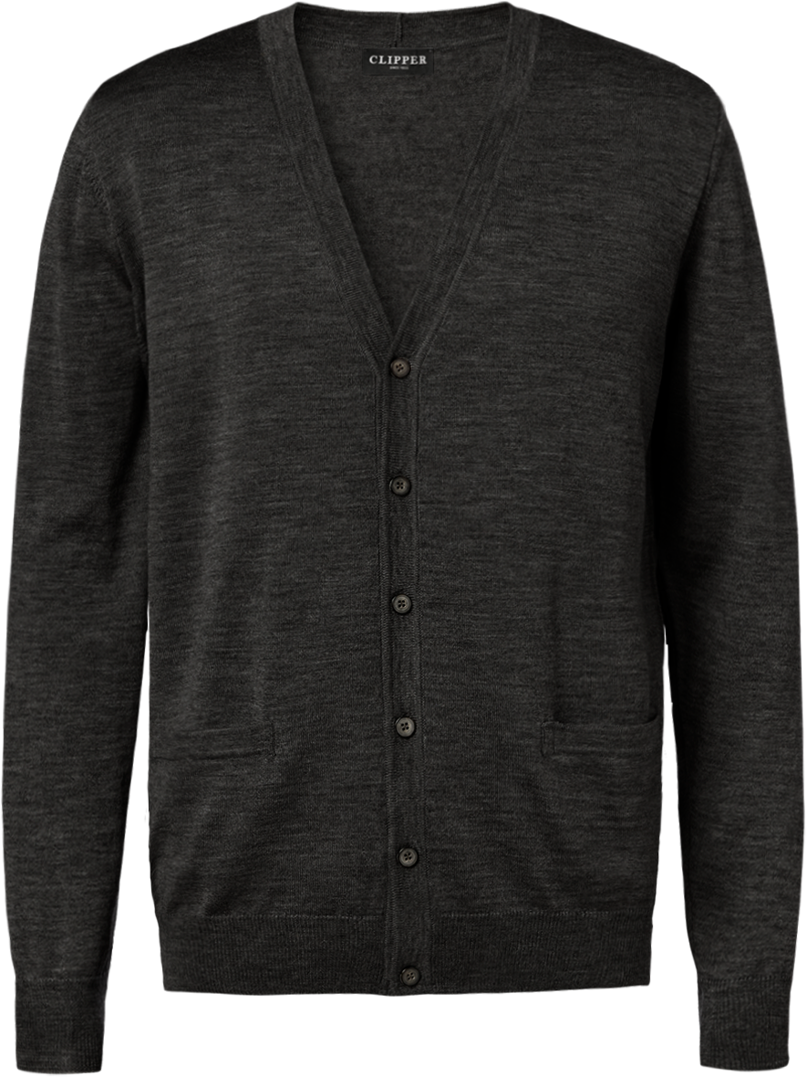Milan cardigan med v-neck og knaplukning