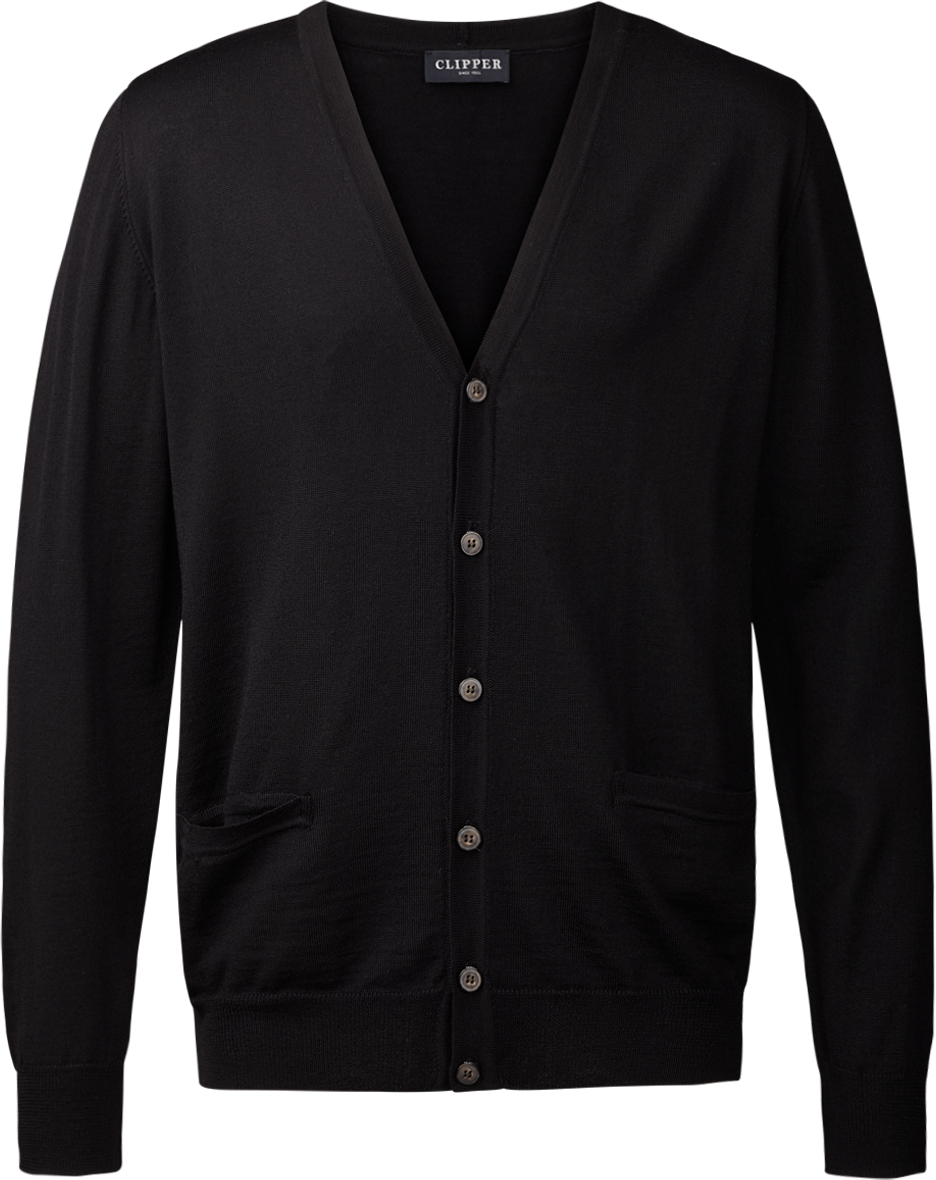 Milan cardigan med v-neck og knaplukning