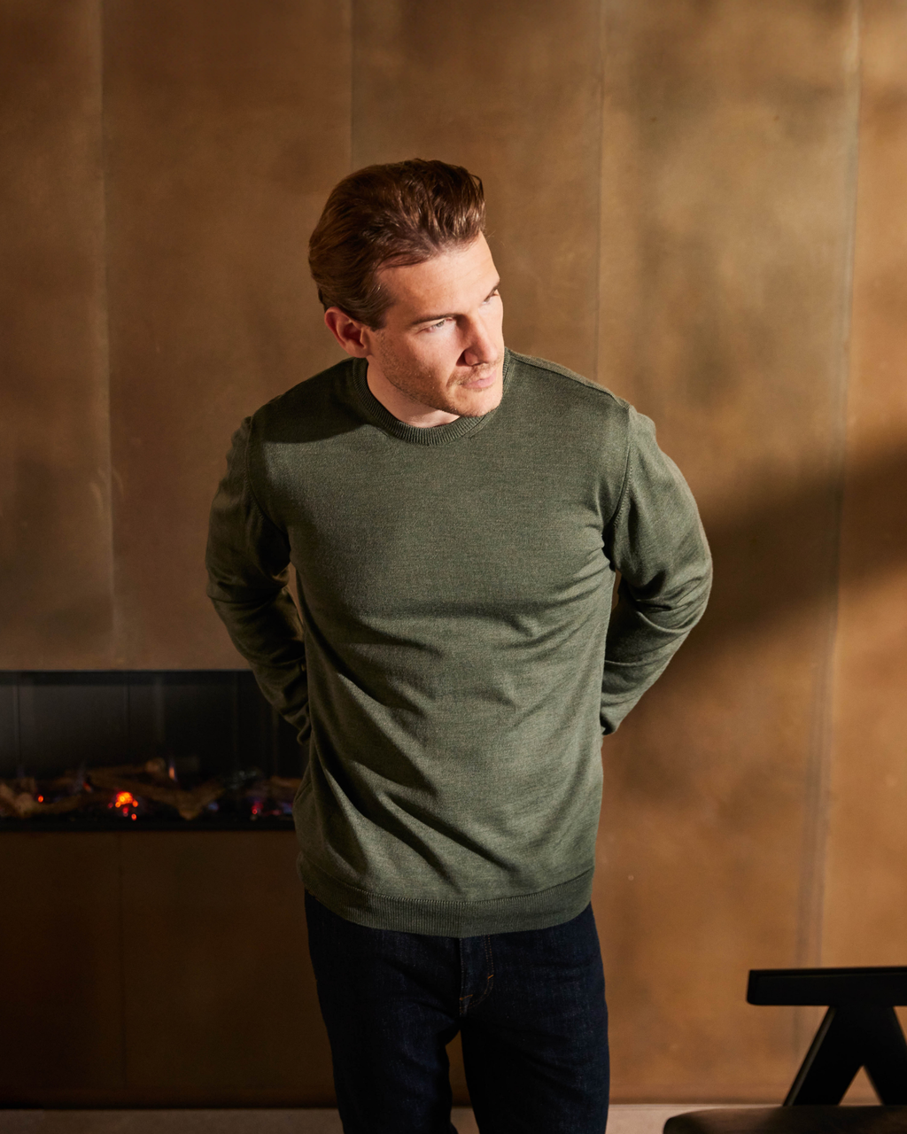 Turin pullover med o-neck