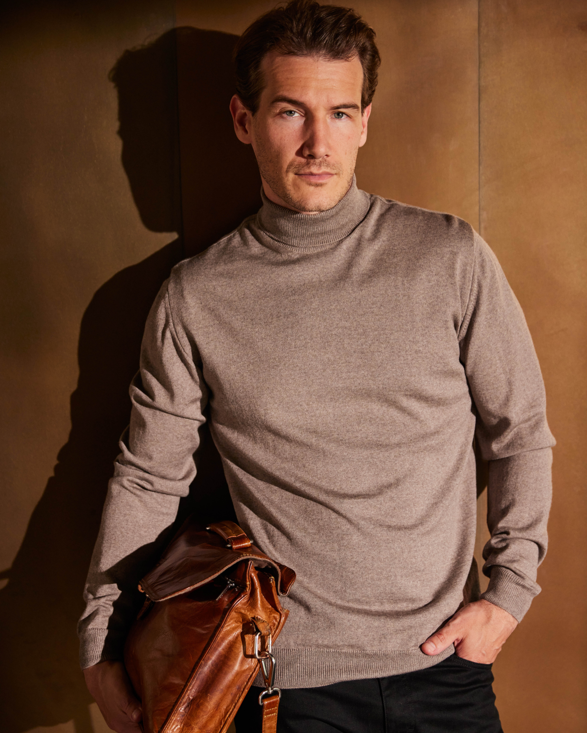 Turin pullover med rullekrave