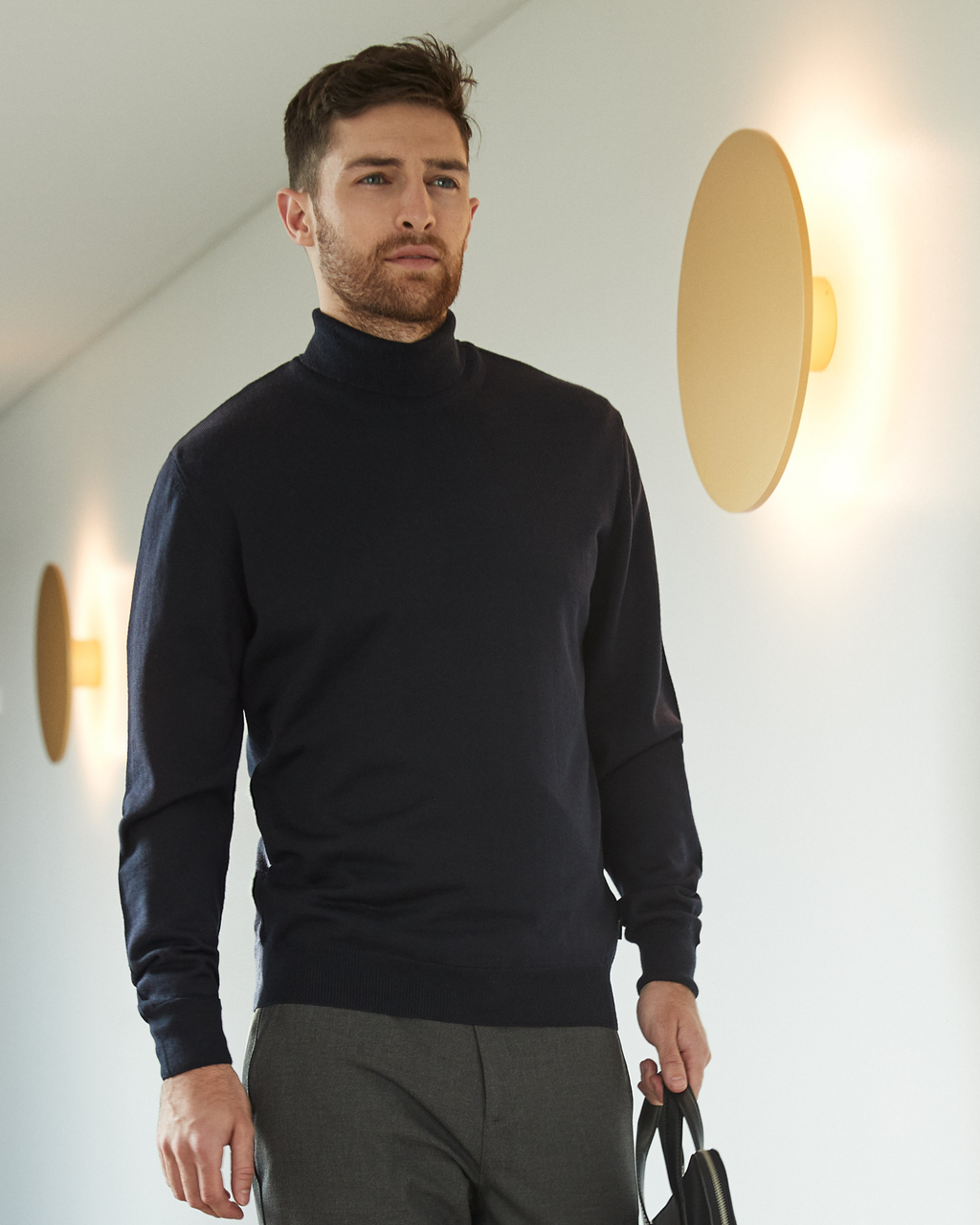 Turin pullover med rullekrave