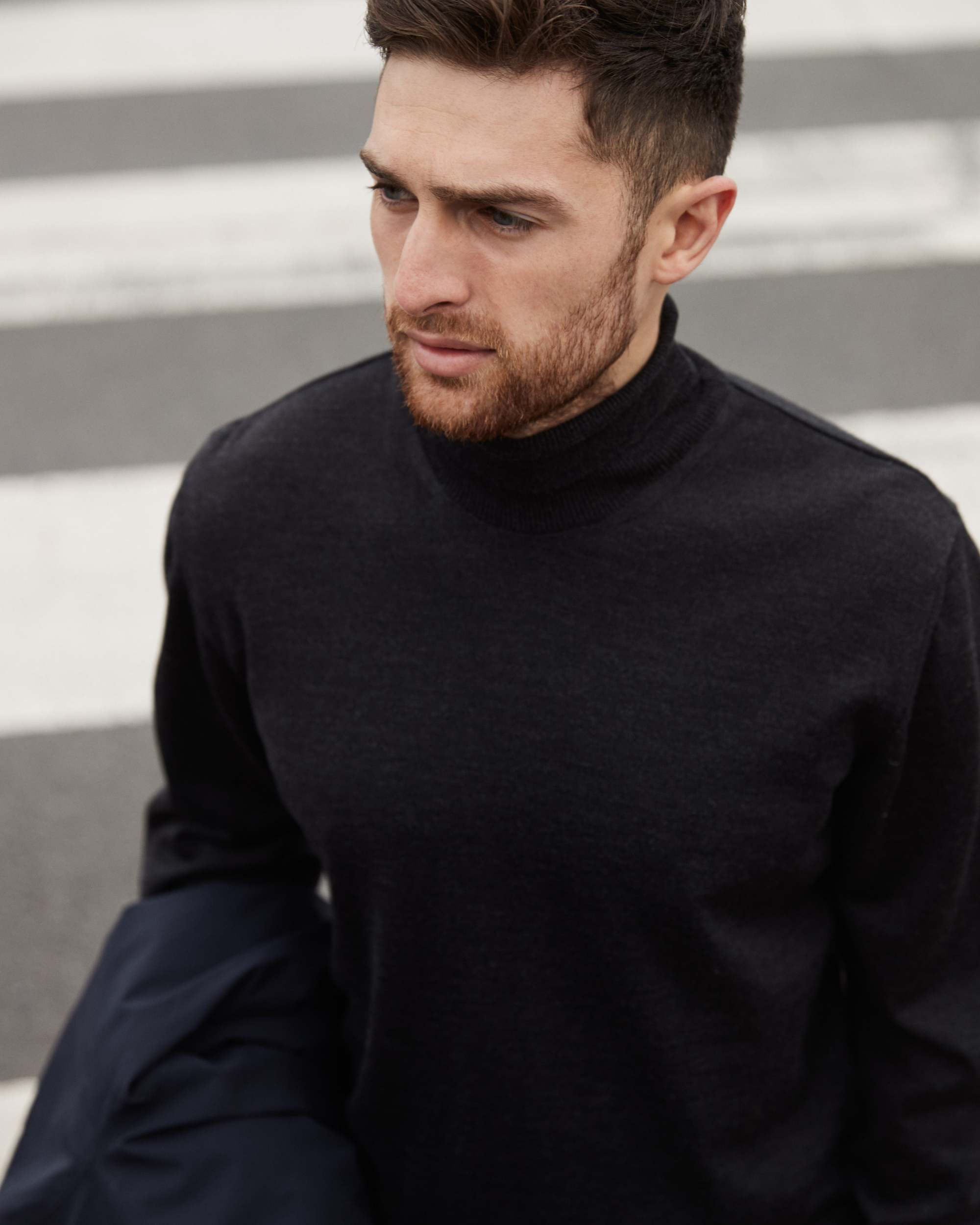 Turin pullover med rullekrave