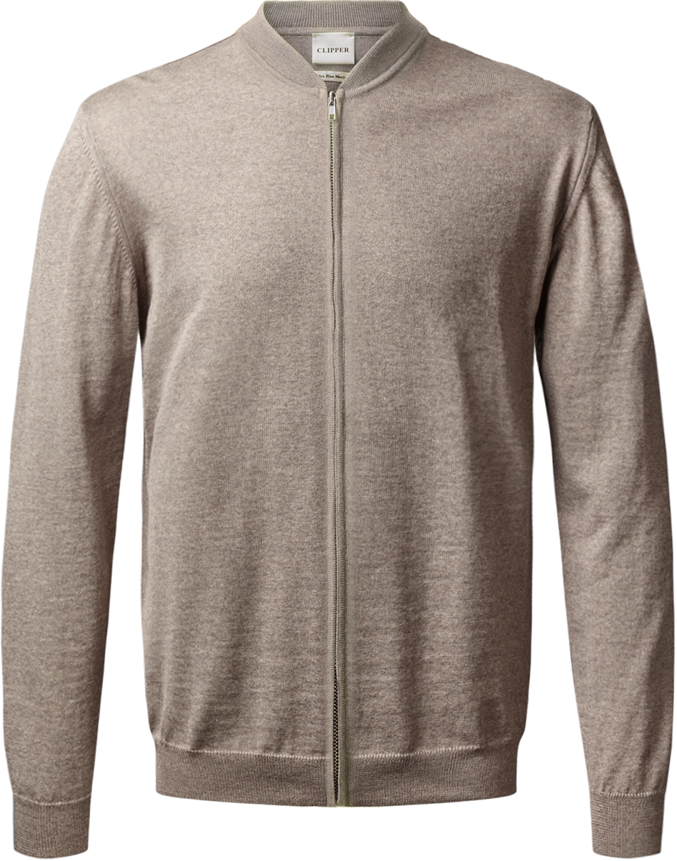 Turin cardigan med lynlås