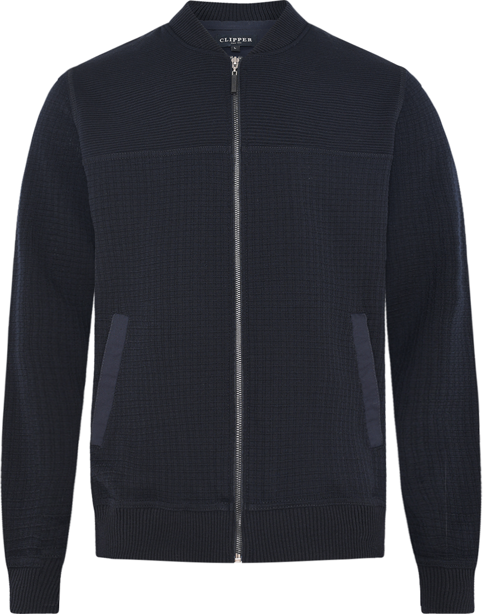 Dundee cardigan med lynlås