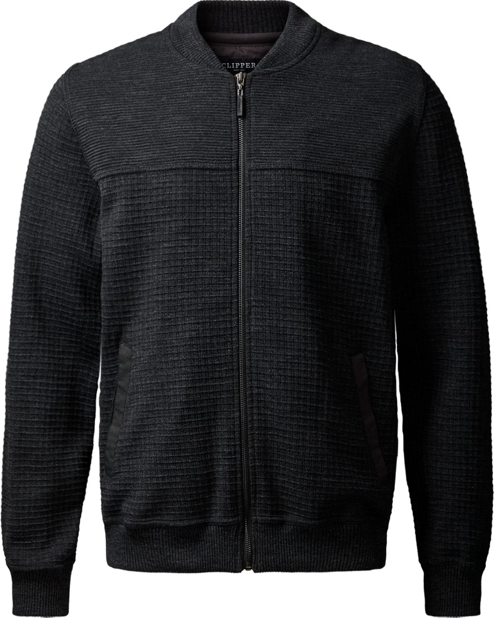 Dundee cardigan med lynlås