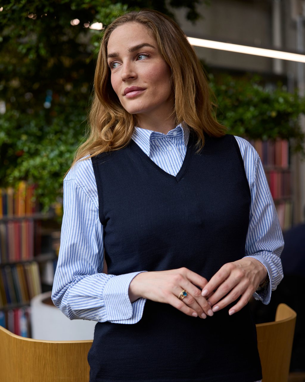 Copenhagen slipover med v-neck