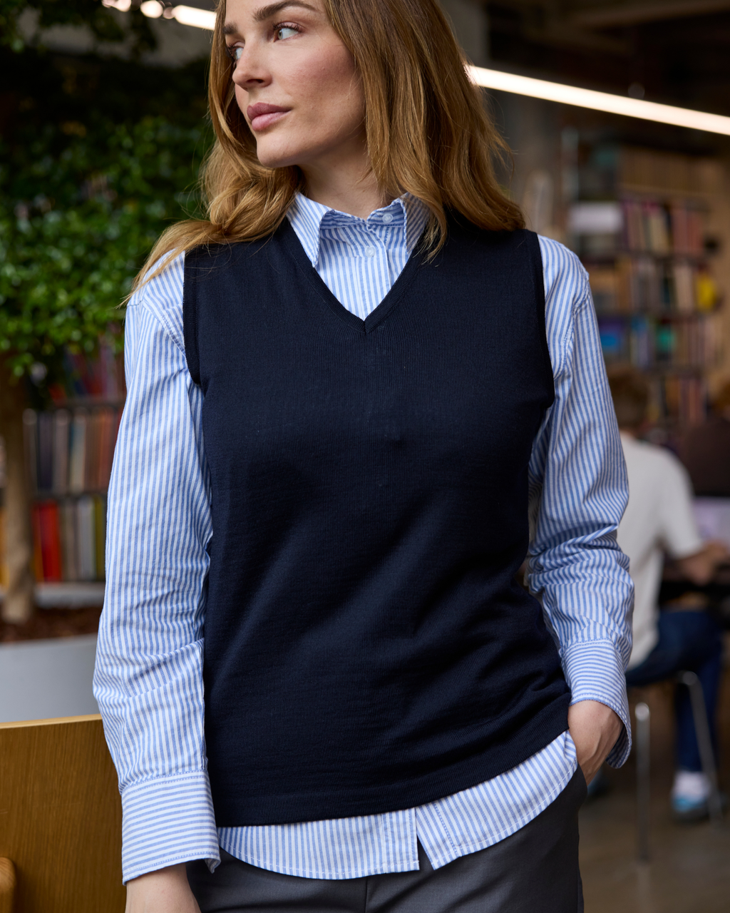 Copenhagen slipover med v-neck