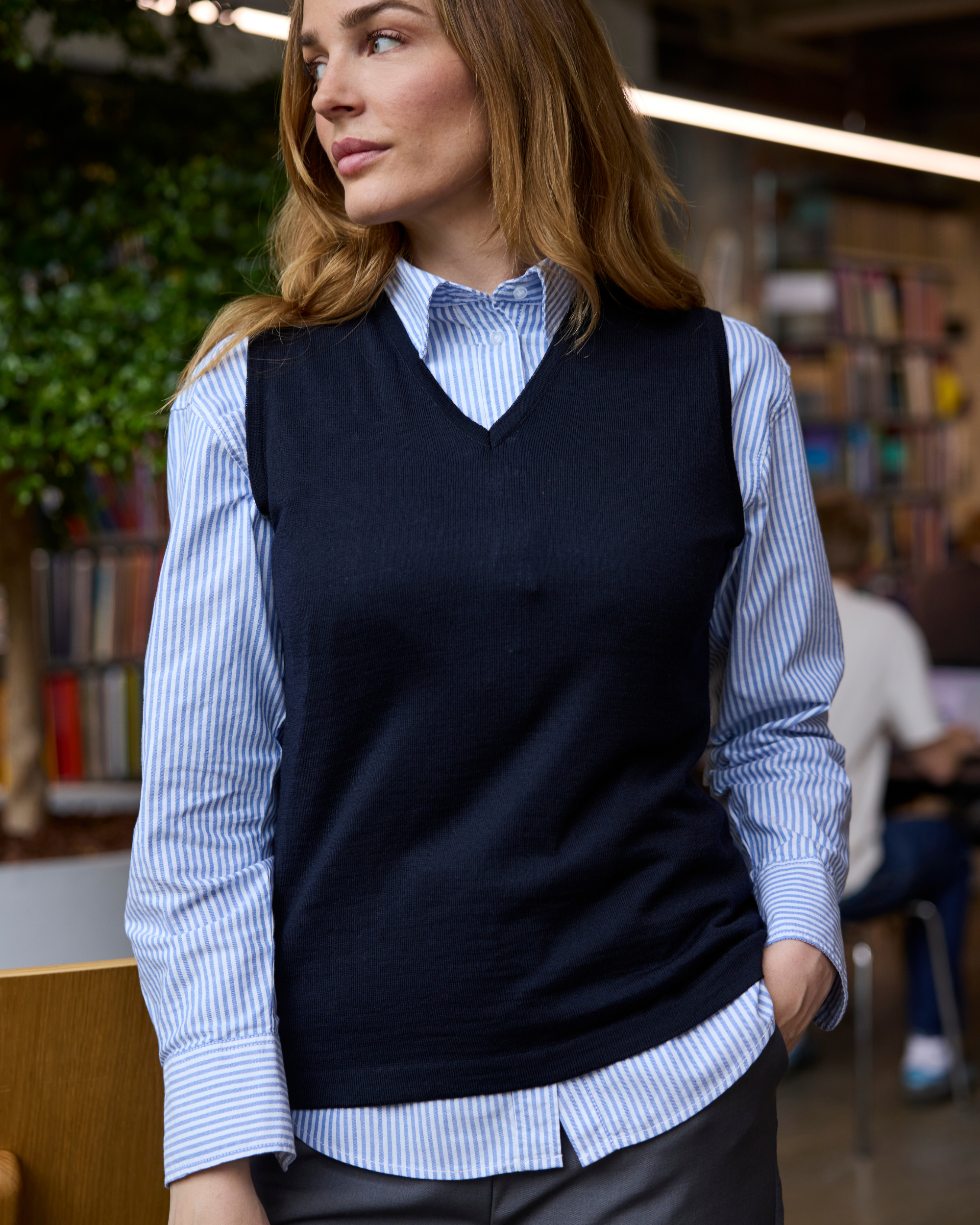 Copenhagen slipover med v-neck