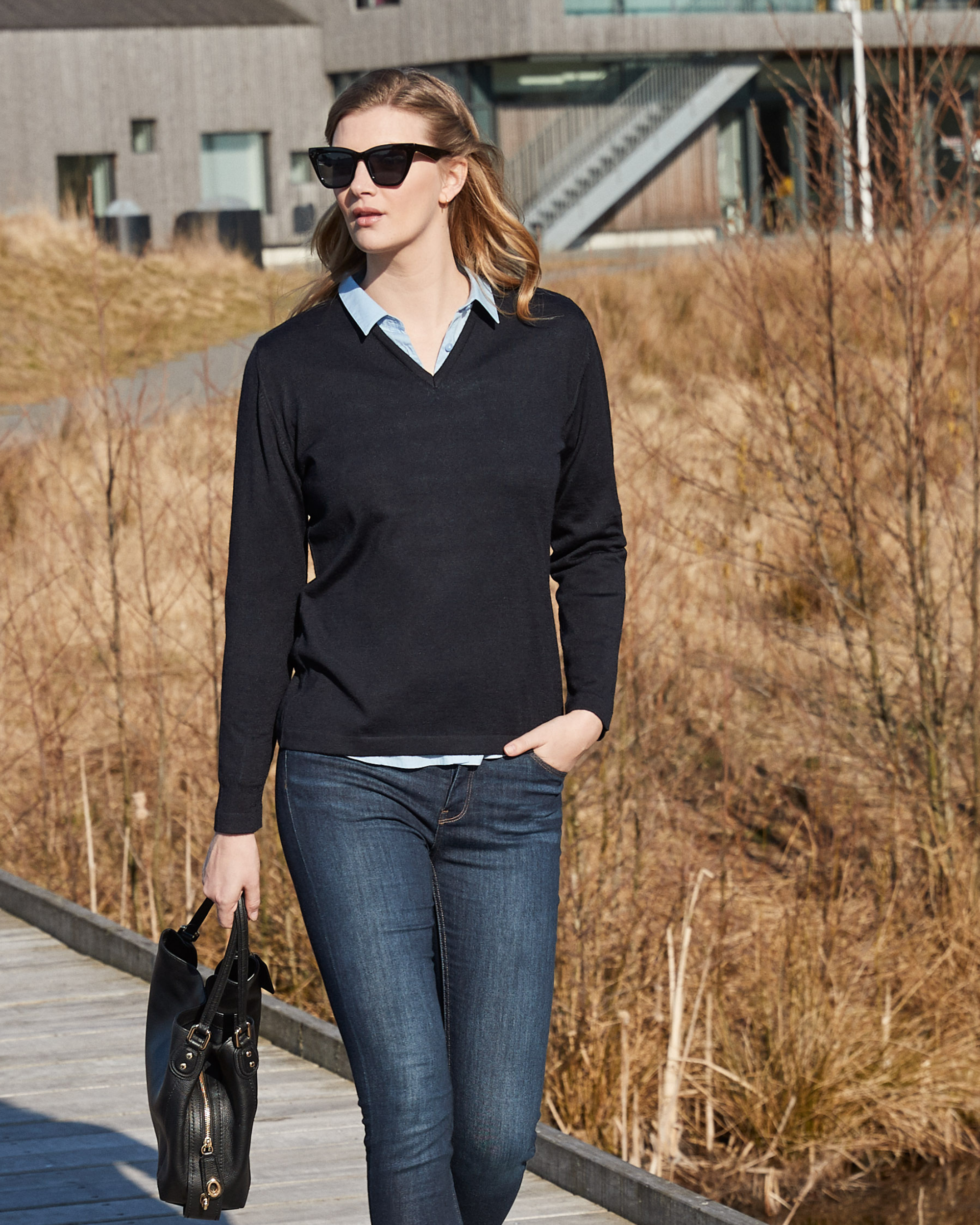 Copenhagen pullover med v-neck