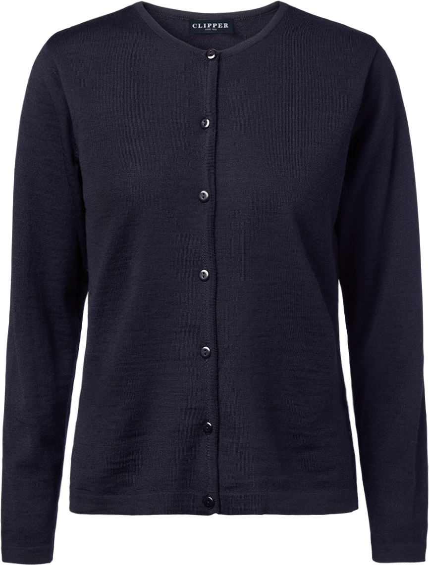 Copenhagen cardigan med o-neck og knaplukning