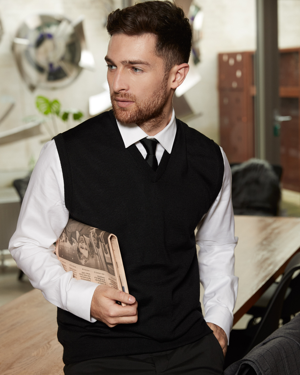 Copenhagen slipover med v-neck