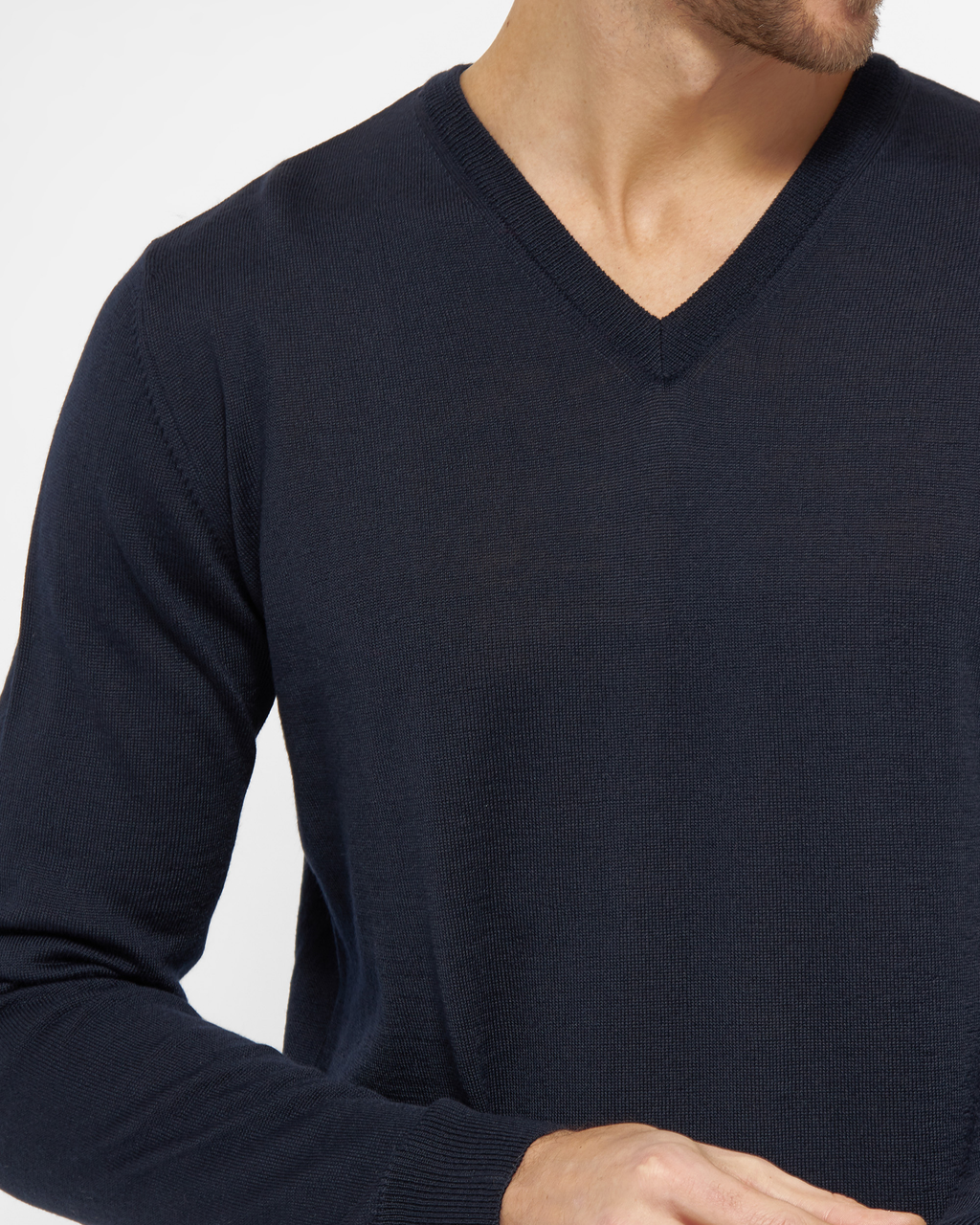 Copenhagen fitted pullover med v-neck