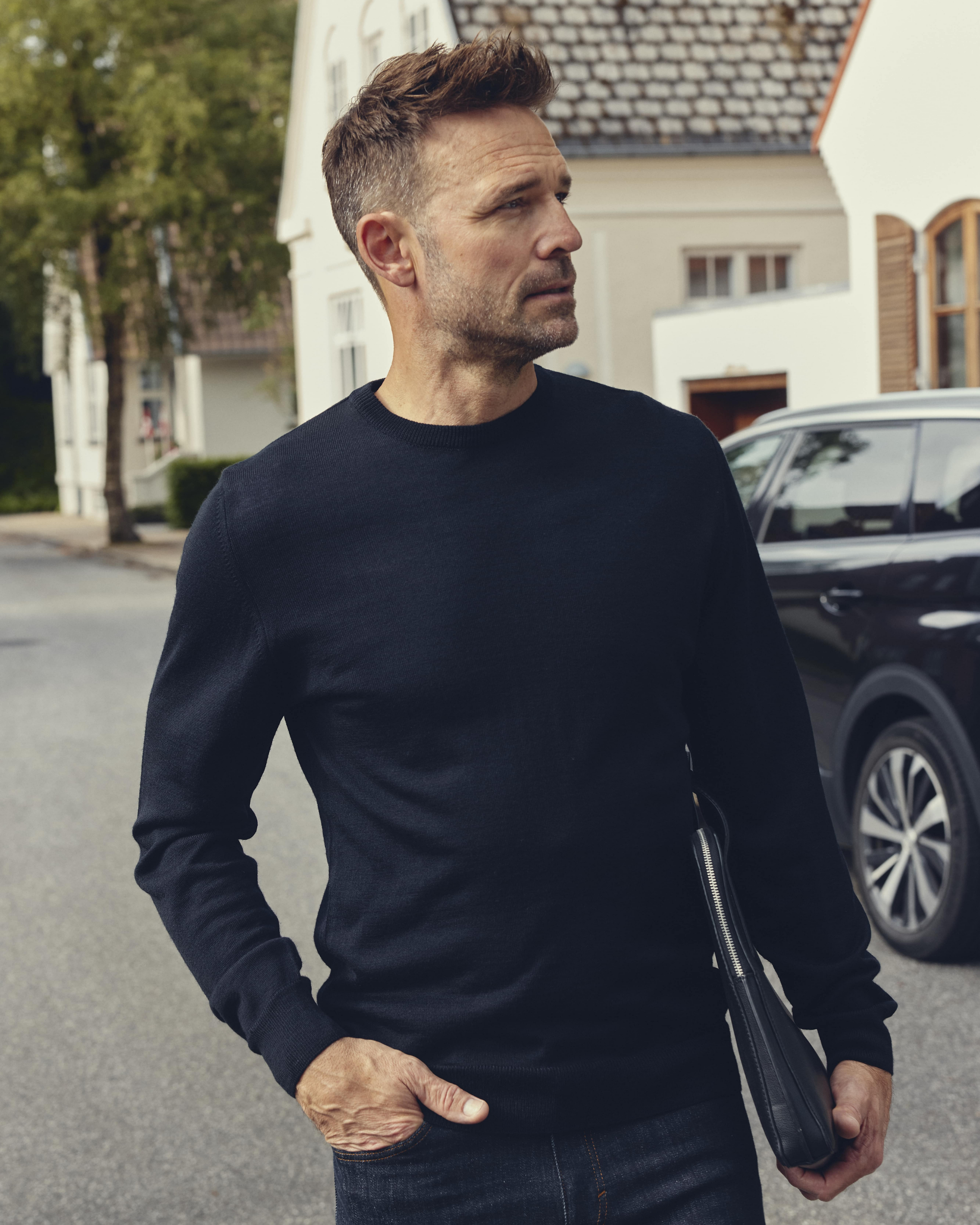 Copenhagen fitted pullover med o-neck