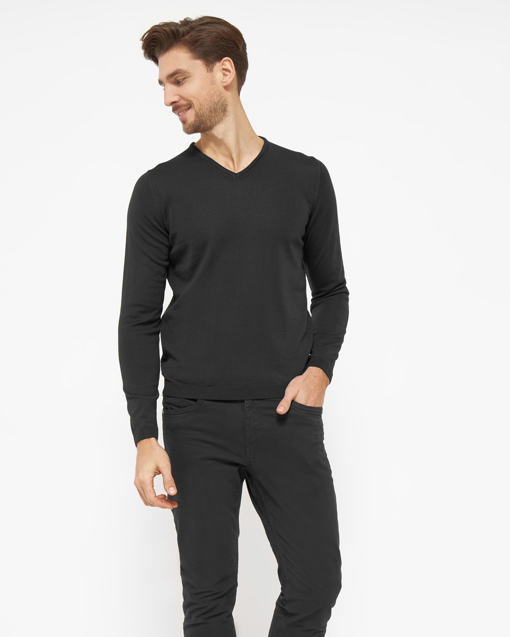 Berlin pullover med v-neck