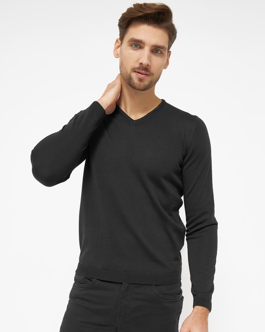 Berlin pullover med v-neck