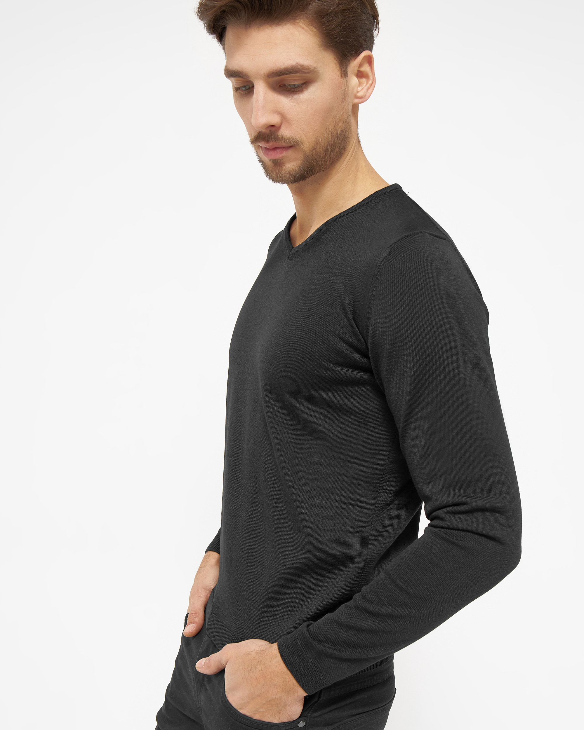 Berlin pullover med v-neck