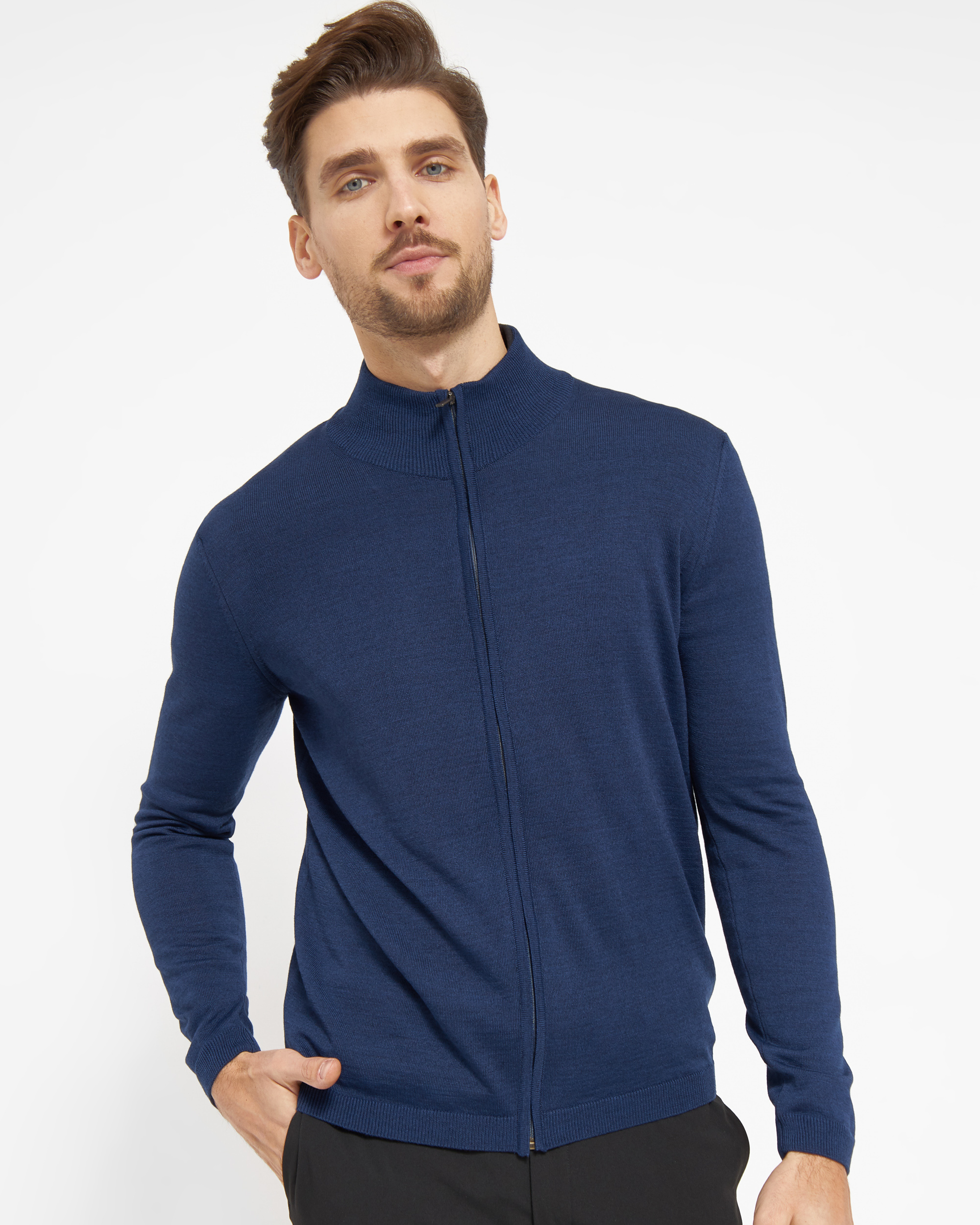 Berlin cardigan med lynlås