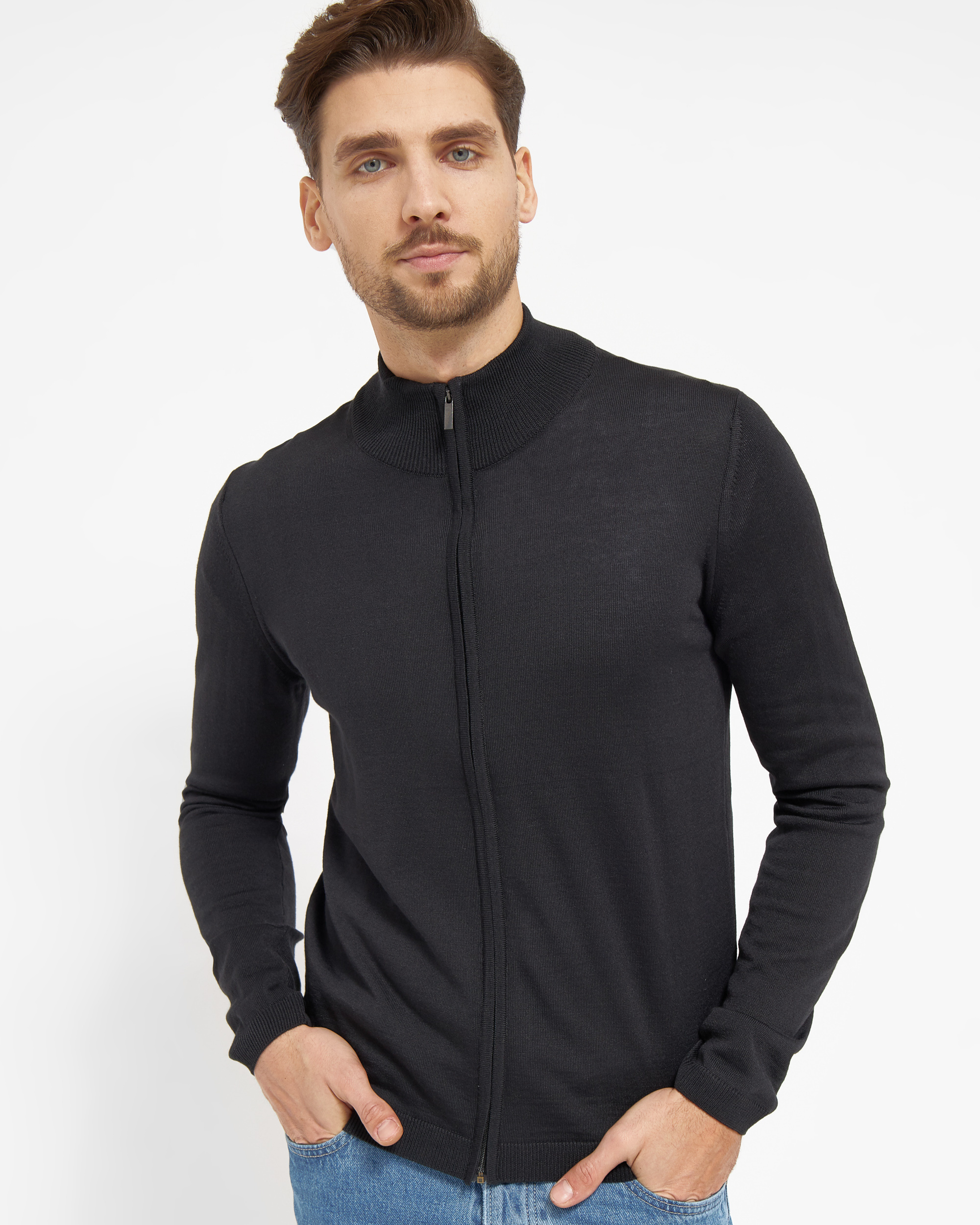 Berlin cardigan med lynlås