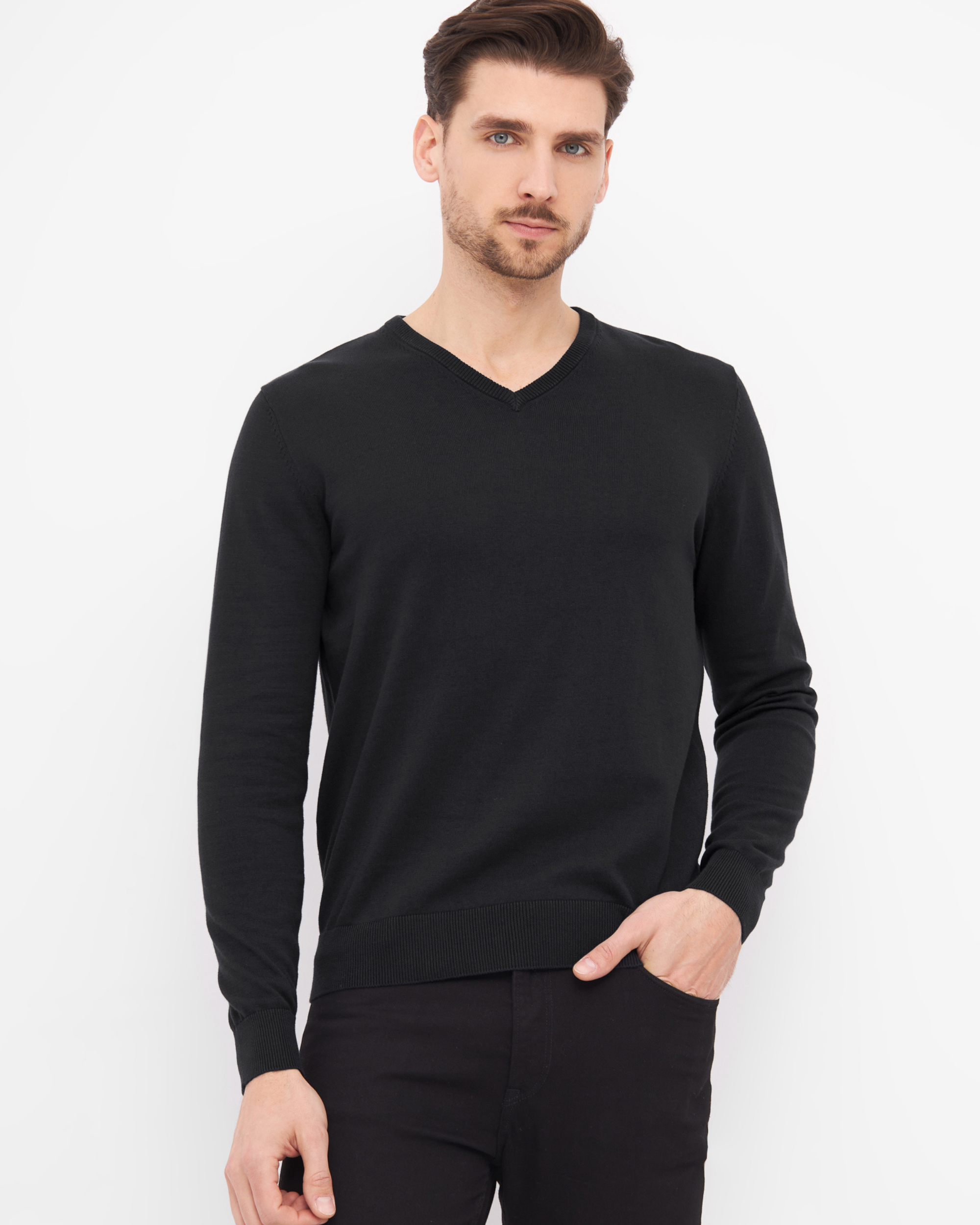 Stockholm pullover med v-neck