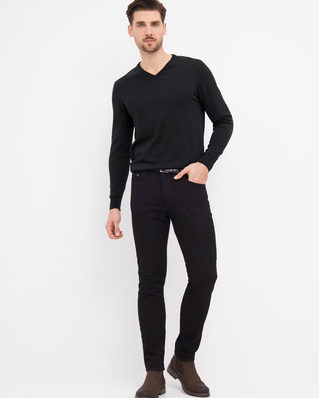 Stockholm pullover med v-neck
