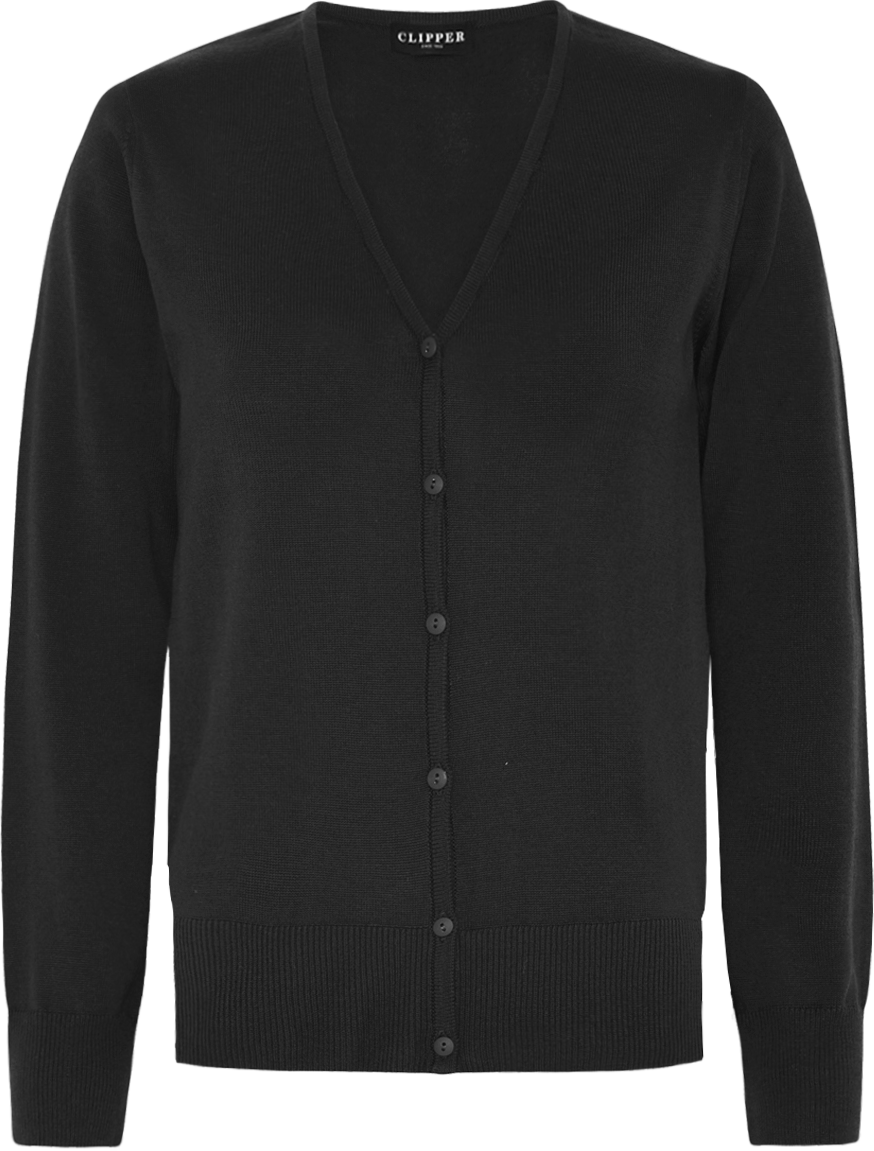 Stockholm cardigan med v-neck og knaplukning