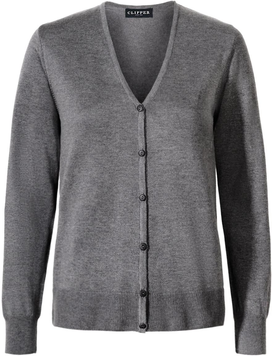 Stockholm cardigan med v-neck og knaplukning