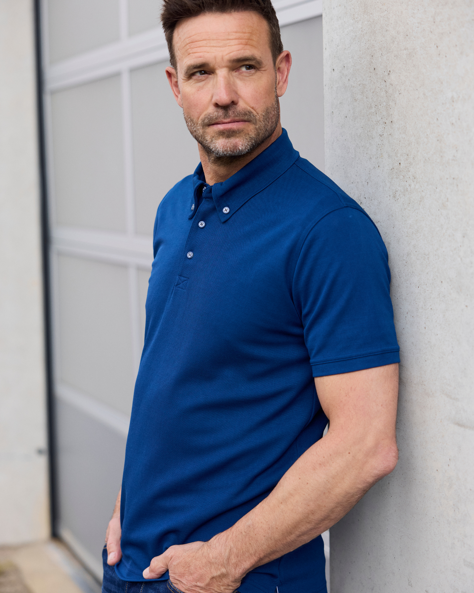 Munich polo i ekstra fin merinould blend