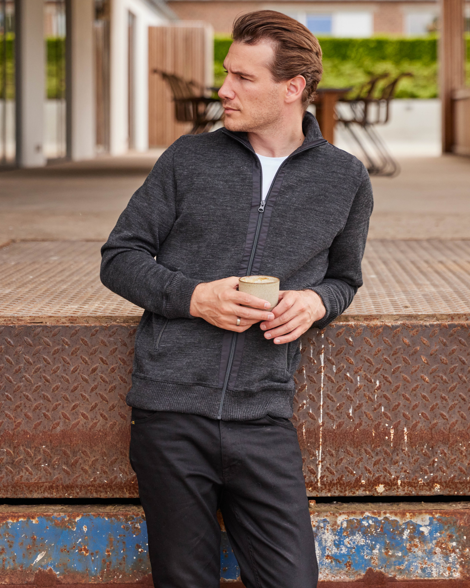 Kilkenny cardigan med lynlås