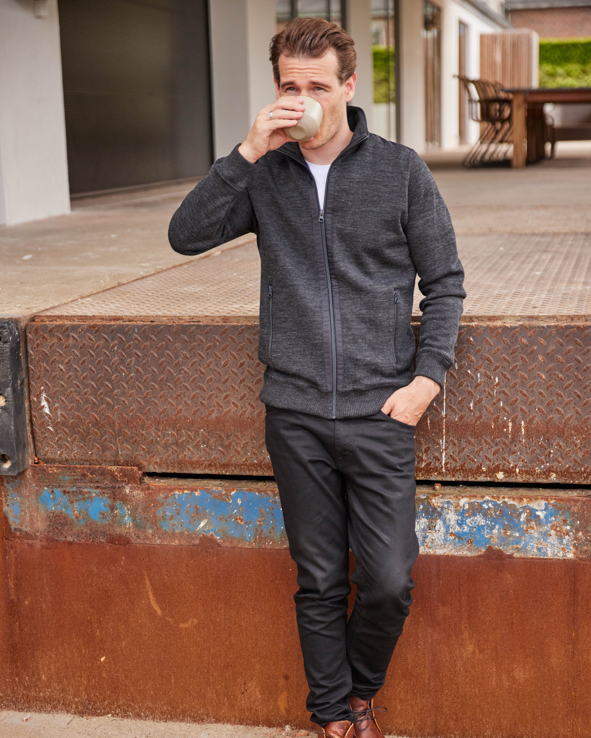 Kilkenny cardigan med lynlås