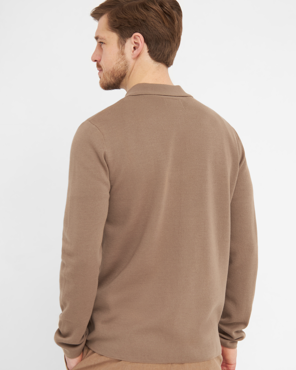 Manchester cardigan med knapper og skjortekrave