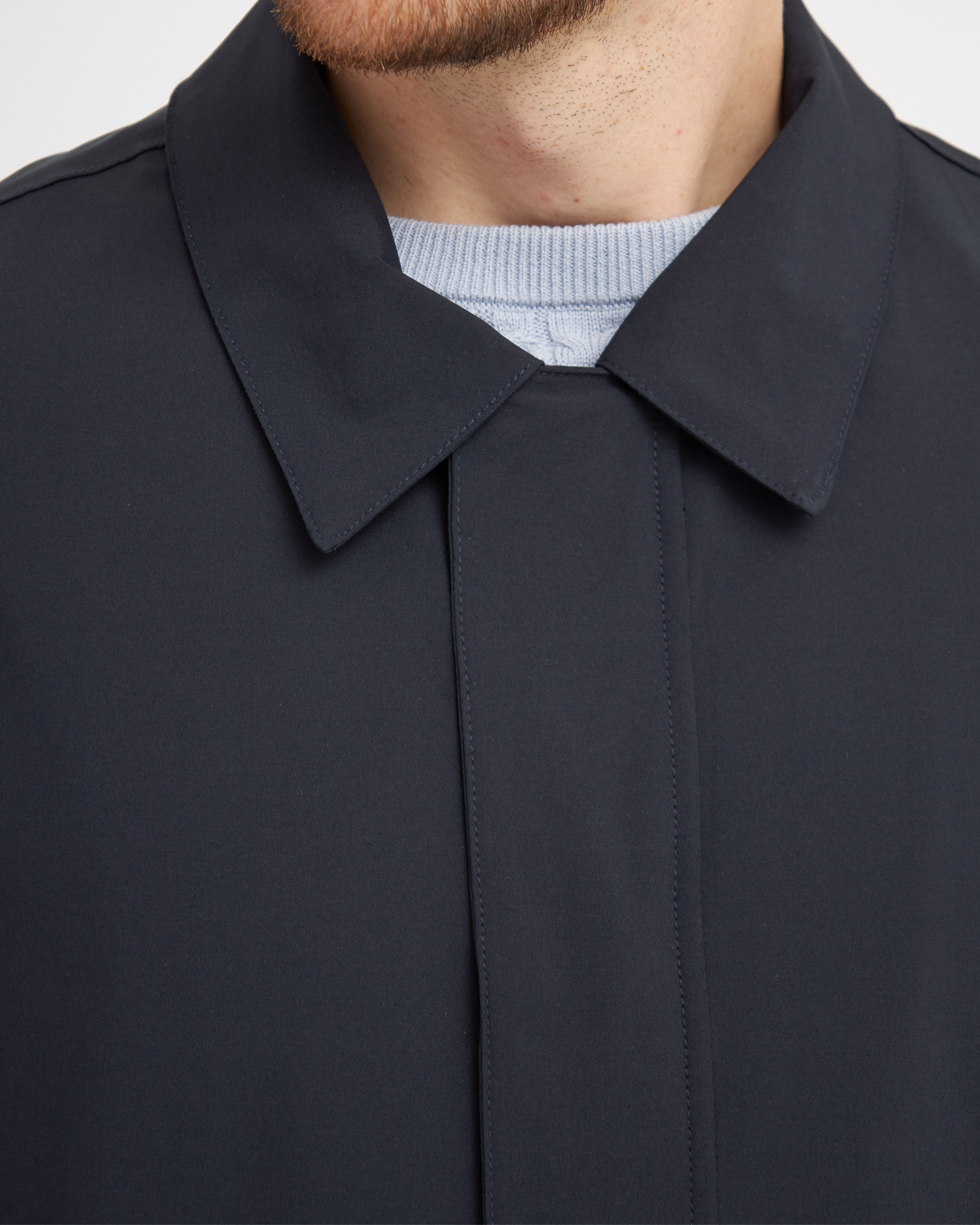 Inverness frakke med lynlås