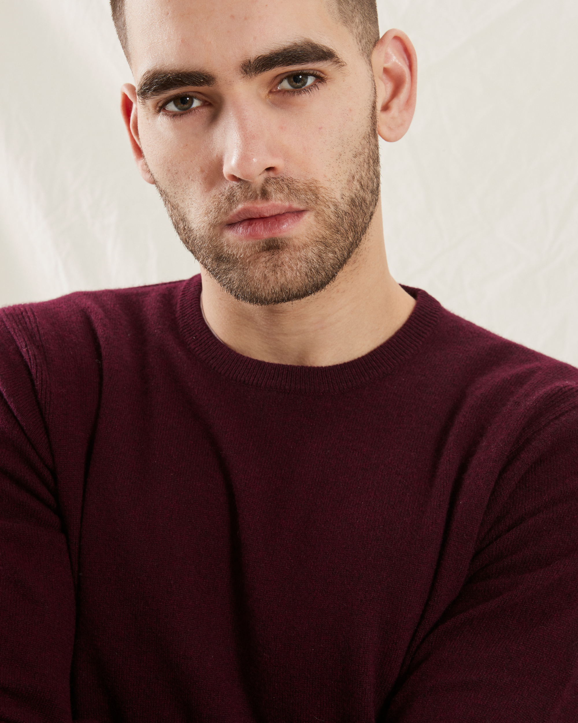 Sheffield pullover med o-neck i kashmir