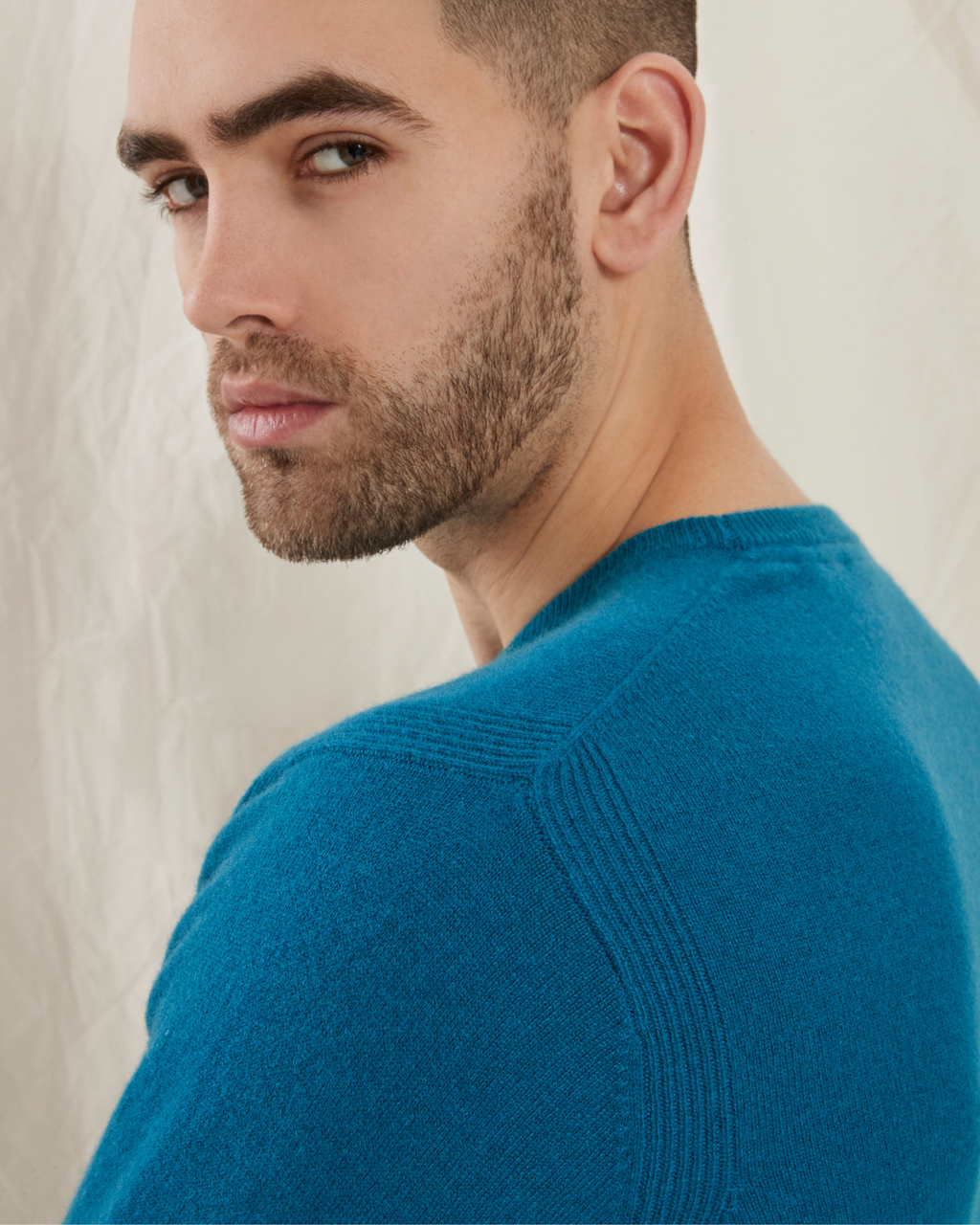 Sheffield pullover med o-neck i kashmir