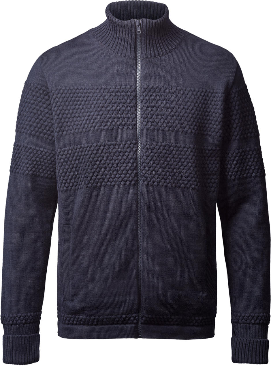 Saltum cardigan med lynlås og windbreaker lining